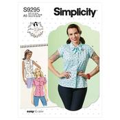 Simplicity Sewing Pattern S9295 Misses' Top - A5(6-8-10-12-14) image