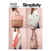 Simplicity Sewing Pattern S9298 Market Tote Bags image
