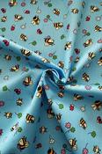 Rose &amp; Hubble 100% cotton poplin print ('Bee &amp; Ladybird') image
