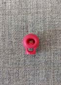 Round spring cord locks (15mm) - Raspberry