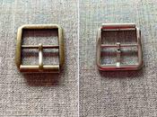 Square metal buckle, 25mm - Brass image