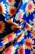 Rose &amp; Hubble 100% cotton poplin, "Sunny Sunflowers" image