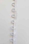 Bridal Button Looping - White image