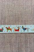 "Jolly Dogs" Christmas ribbon, 25mm image