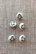 "Pippa Penguin" picture buttons,15mm image