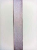 Double-faced satin ribbon (25mm / 1") - Silver image