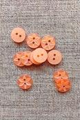Polyester star buttons (11mm, 14mm) - Peach / 14mm image