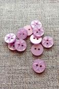 Polyester star buttons (11mm, 14mm) - Lilac / 14mm image
