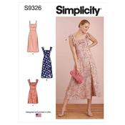 Simplicity Sewing Pattern S9326 Misses' Dresses - H5 (6-8-10-12-14) image