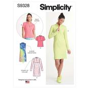Simplicity Sewing Pattern S9328 Misses' Knit Dresses and Top - H5 (6-8-10-12-14) image