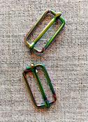 Rainbow metal adjustable slide buckle, 25mm (pair) image