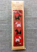 "Scotties and Westies" bookmark cross-stitch embroidery kit