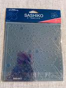6" Sashiko embroidery template, 'Asa No Ha' (Hemp Leaf) image