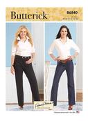 B6840 Misses' &amp; Women's Straight-Leg or Boot Cut Jeans - RR (18W-20W-22W-24W) image