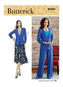B6860 Misses' and Women's Jacket, Skirt and Pants - B5 (8-10-12-14-16) image