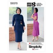 Simplicity Sewing Pattern S9370 Misses' Knit Dress with Sleeve and Length Variations - U5 (16-18-20-22-24) image