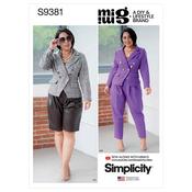 Simplicity Sewing Pattern S9381 Misses' and Women's Lined Jacket, Pants and Shorts - AA (10-12-14-16-18) image