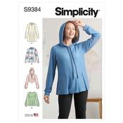 Simplicity Sewing Pattern S9384 Misses' Sweatshirts - U5 (16-18-20-22-24) image
