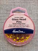 Glass Head Quilters Pins, Extra Long 45mm