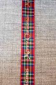 Tartan Merry Christmas Ribbon, 25mm image