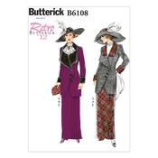 B6108 Misses' Jacket, Bib and Skirt - 6-8-10-12-14 image