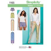 S1165 Women's Pull-on Trousers, Long or Short Shorts - H5 (6-8-10-12-14) image