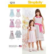 S1211 Child's and Girls' Dress in two lengths - HH (3-4-5-6) image