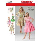 S1459 Women's and Petite 1950's Vintage Dress - K5 (8-10-12-14-16) image
