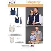 S8023A Boys' and Men's Vest, Bow-tie, Cummerbund and Ascot image