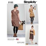 S8186 Pattern 8186 Women's Dottie Angel Frock: Wrap &amp; Slip Dress - P5 (12-14-16-18-20) image