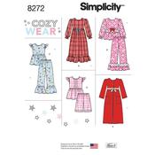 S8272 Simplicity Pattern 8272 Child's and Girl's Sleepwear and Robe - K5 (7-8-10-12-14) image