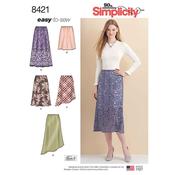 S8421 Pattern 8421 Women's Skirts in Three lengths with Hem Variations - H5 (6-8-10-12-14) image