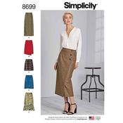 S8699 Pattern 8699 Women's Wrap Skirts with Length Variations - R5 (14-16-18-20-22) image