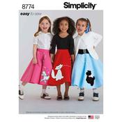 S8774 Pattern 8774 Child's and Girls' Costumes - HH (3-4-5-6) image
