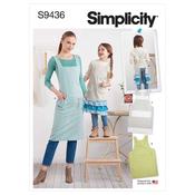 Simplicity Sewing Pattern S9436 Adults' and Children's Aprons image