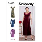 Simplicity Sewing Pattern S9453 Misses' Dress - H5 (6-8-10-12-14) image