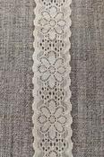 Elastic lace trim (30mm) - Beige image