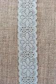 Elastic lace trim (30mm) - Light Blue image