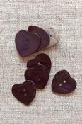 Heart-shaped shell buttons (23mm) - Purple image