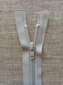 Medium-weight no.5 open-ended zipper (variety of colours/lengths) - Silver / 28" (71cm) image