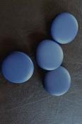 35mm plastic shank 'pebble' buttons (4 colours) - Blue / single button image