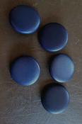 35mm plastic shank 'pebble' buttons (4 colours) - Navy / single button image