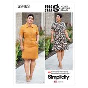 Simplicity Sewing Pattern S9463 Misses' Shirt Dress with Belt - U5 (16-18-20-22-24 image