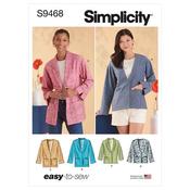 Simplicity Sewing Pattern S9468 Misses' Unlined Jacket - U5 (16-18-20-22-24 image