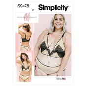 Simplicity Sewing Pattern S9478 Misses' and Women's Bralette and Panties image