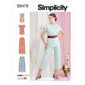 Simplicity Sewing Pattern S9479 Misses' Sportswear - H5 (6-8-10-12-14) image