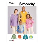 Simplicity Sewing Pattern S9481 Unisex Top Sized for Children, Teens, and Adults image