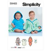 Simplicity Sewing Pattern S9483 Babies' Bath Set image