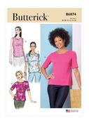 B6874 Misses' Knit Tops - F5 (16-18-20-22-24) image