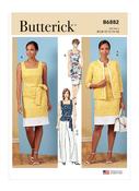 B6882 Misses' Jacket, Dress, Top, Pants and Sash - B5 (8-10-12-14-16) image